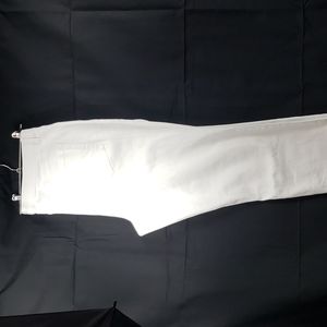 D&Co Ladies White Mid Rise Boot Cut Denim Jeans Sz 20W